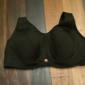 Lane Bryant Black Sports Bra With Adjustable Straps